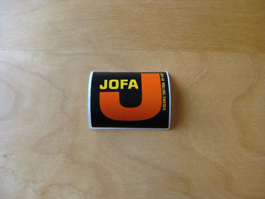 DEKAL, Klistermärke. JOFA