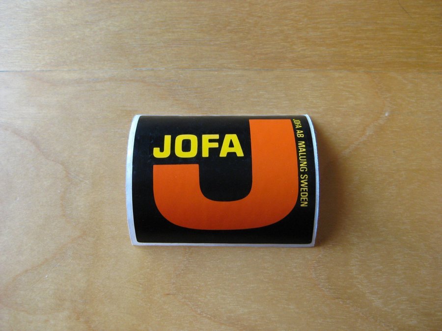 DEKAL, Klistermärke. JOFA