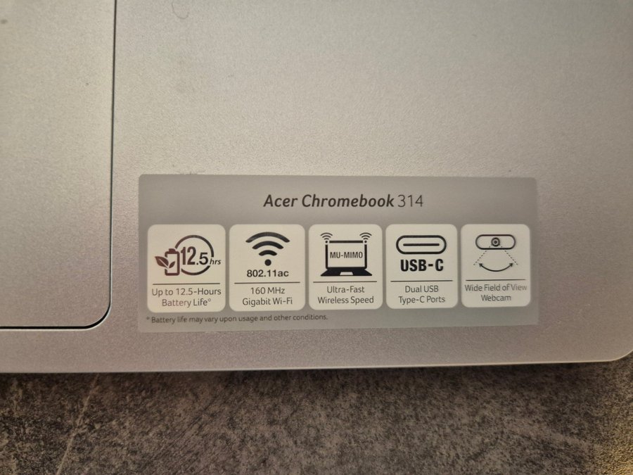 Acer Chromebook 314 13 tum