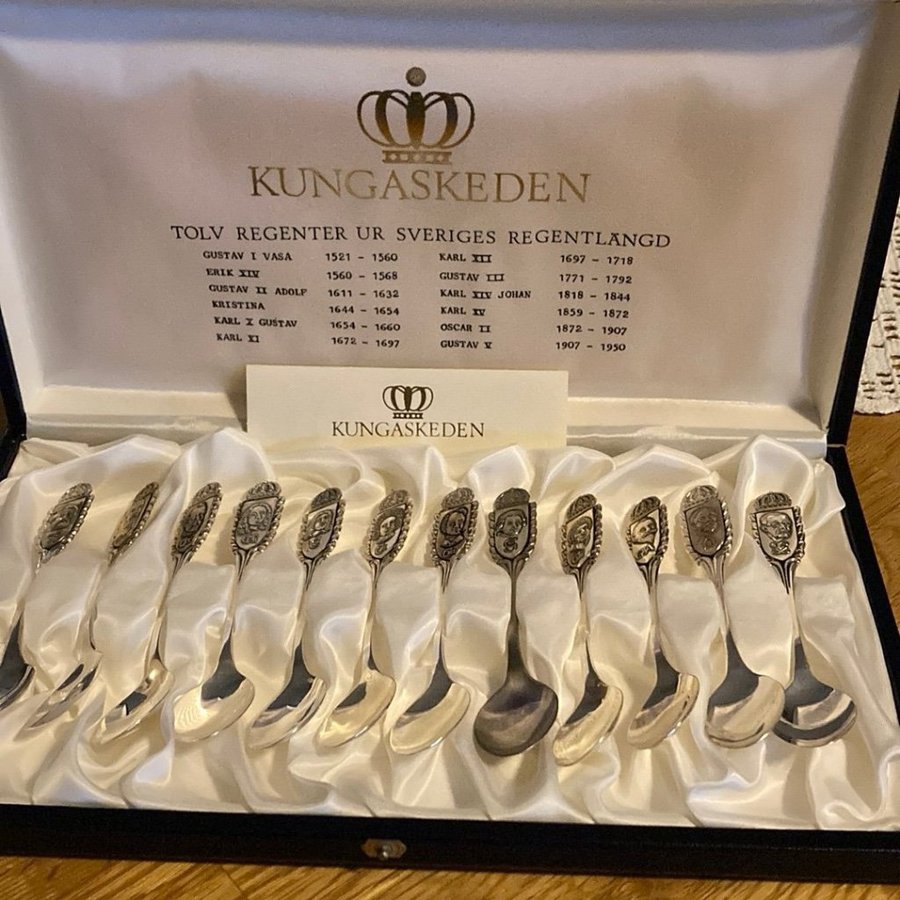 Kungaskeden - 12 st silver skedar