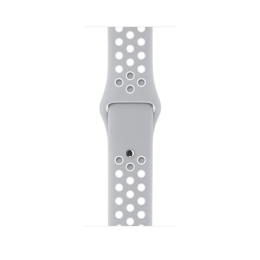 Sportband 44/45/46/49mm (S/M) Apple Watch Armband - LJUSGRÅ / VIT