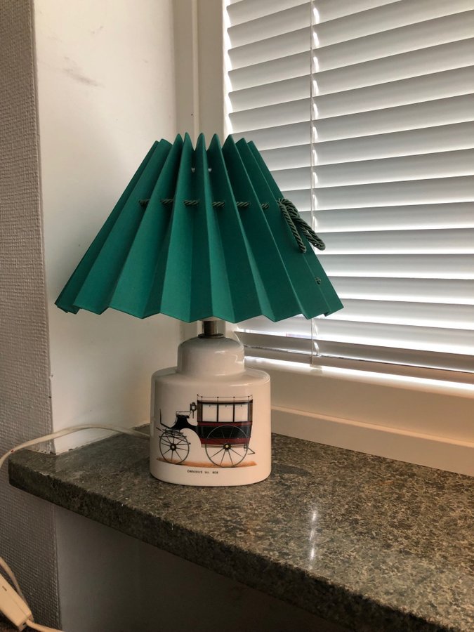 Retro vintage lampa bordslampa Porcelaine de Paris