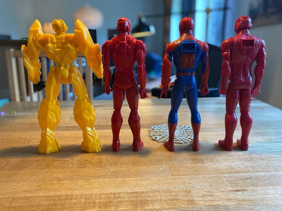 Leksaksfigurer - Iron Man Spiderman  Bumblebee actionfigurer