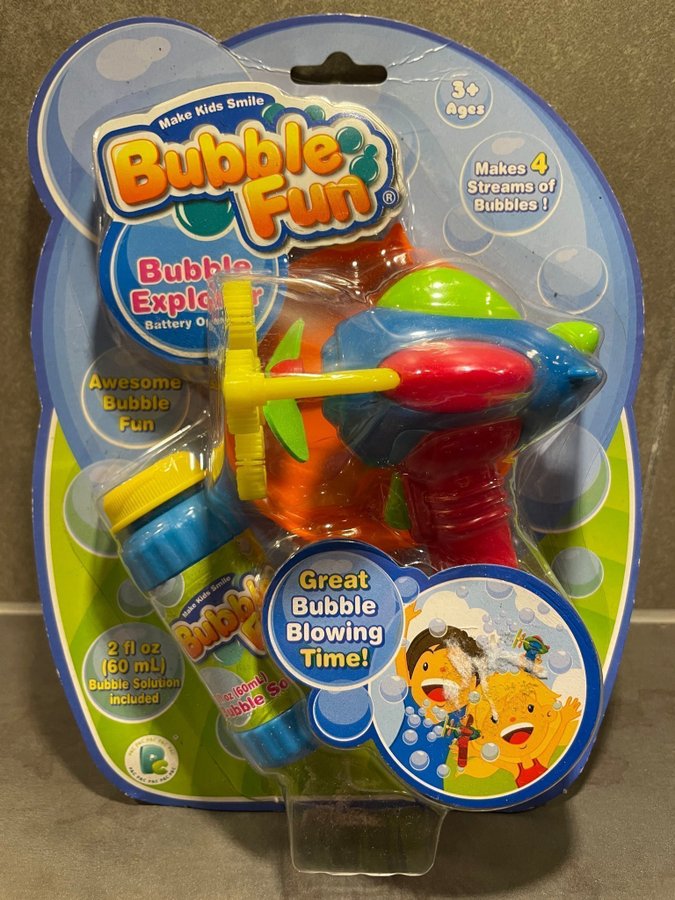 Present? Bubble Fun - Bubble Explorer - såpbubblor med fläkt! ! Helt ny!