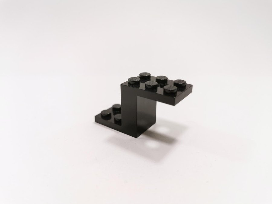 Lego - bracket - vinklad - 5x2x2 1/3 - part 6087 - svart