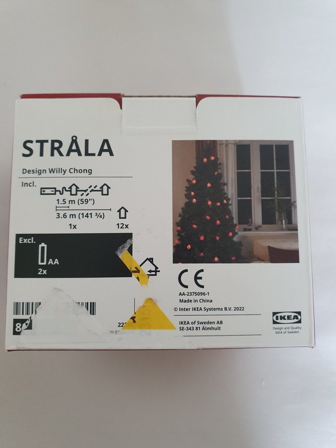 IKEA STRÅLA Julbelysning med hus