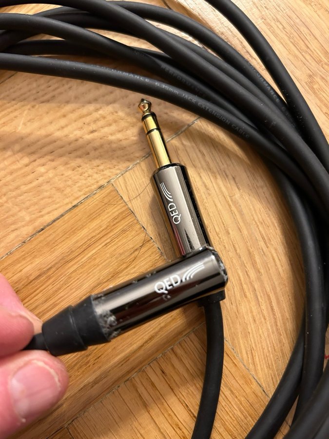 QED 6.3mm Jack Extension Cable till hörlurar