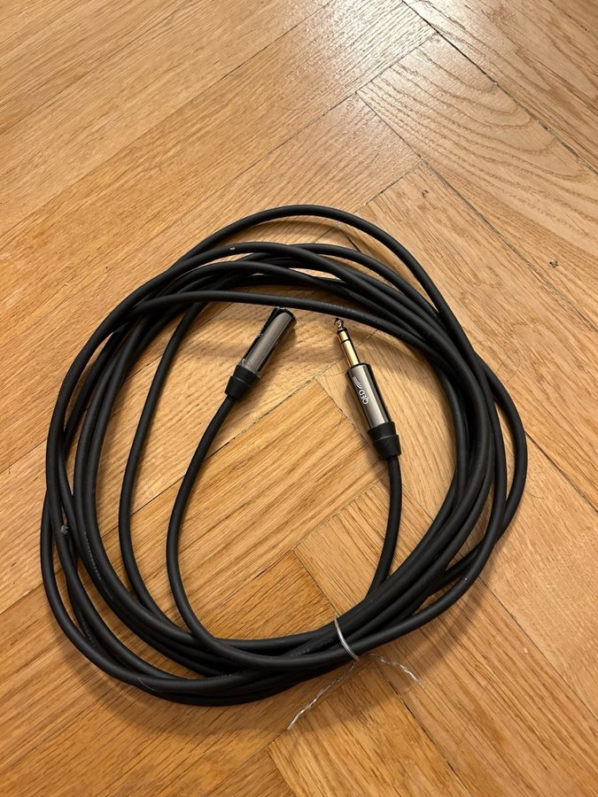 QED 6.3mm Jack Extension Cable till hörlurar