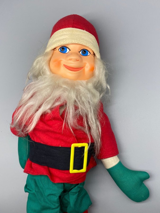 Jultomte-docka med träskor 55cm - Retro