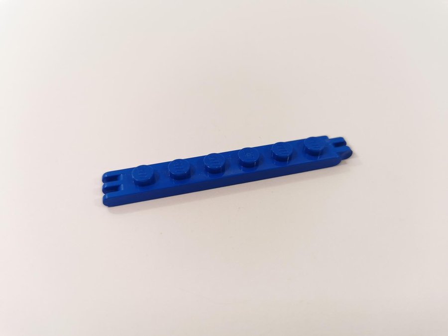 Lego - hinge - ledad - länk - 1x6 - part 4504 - blå