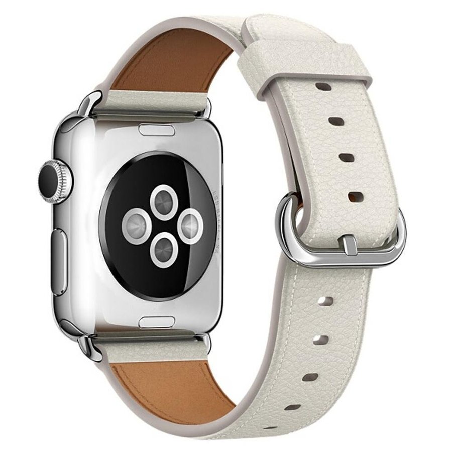 Classic Buckle 38/40/41/42mm Apple Watch Armband - WHITE