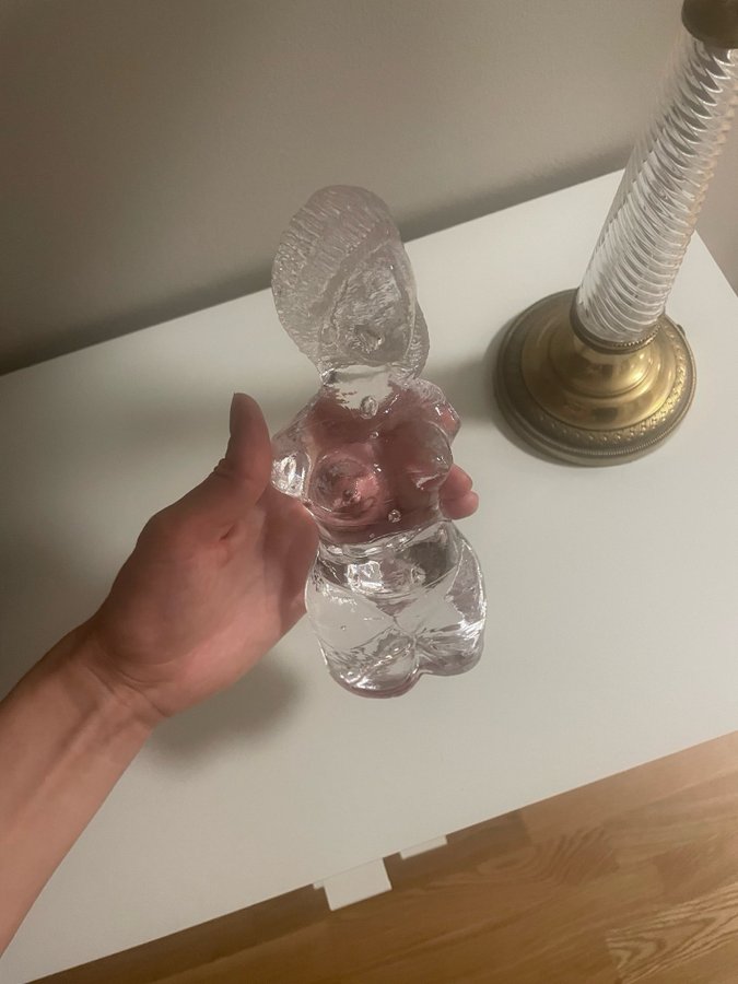 Uno Westerberg pukeberg Glasfigur av kvinna 60-tal