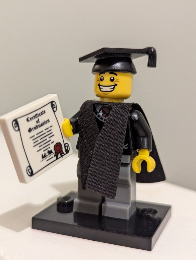 LEGO Minifigur - COL065- Graduate/Examen