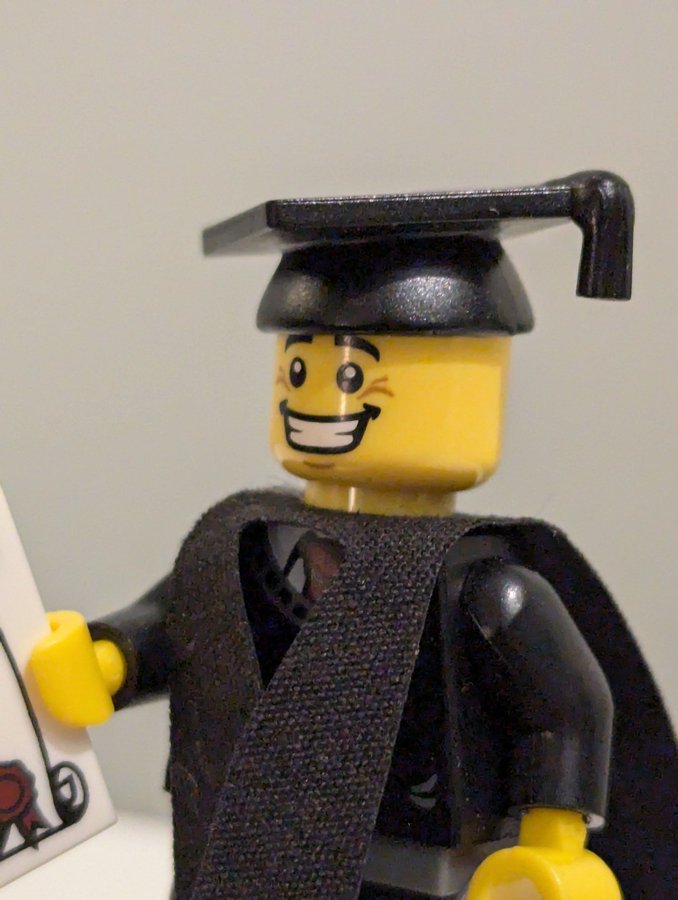 LEGO Minifigur - COL065- Graduate/Examen