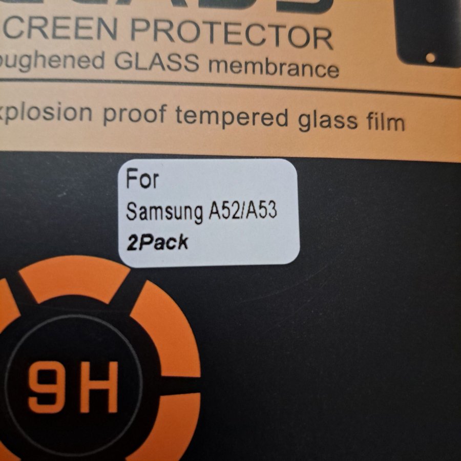 Skärmskydd för Samsung A52/A53 2-pack