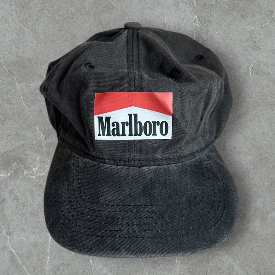 Marlboro svart keps onesize unisex herr dam vintage retro y2k baggy boxy 1 kr en