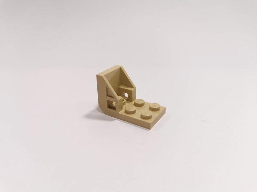 Lego - bracket - space - rymd - stol - seat - part 4598 - ljus biege (tan)