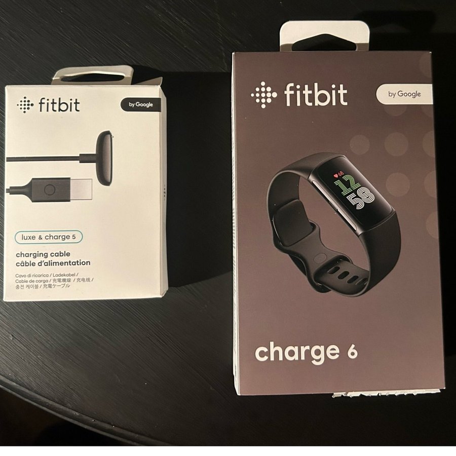 Fitbit Charge 6 sparsamt använd med kvitto