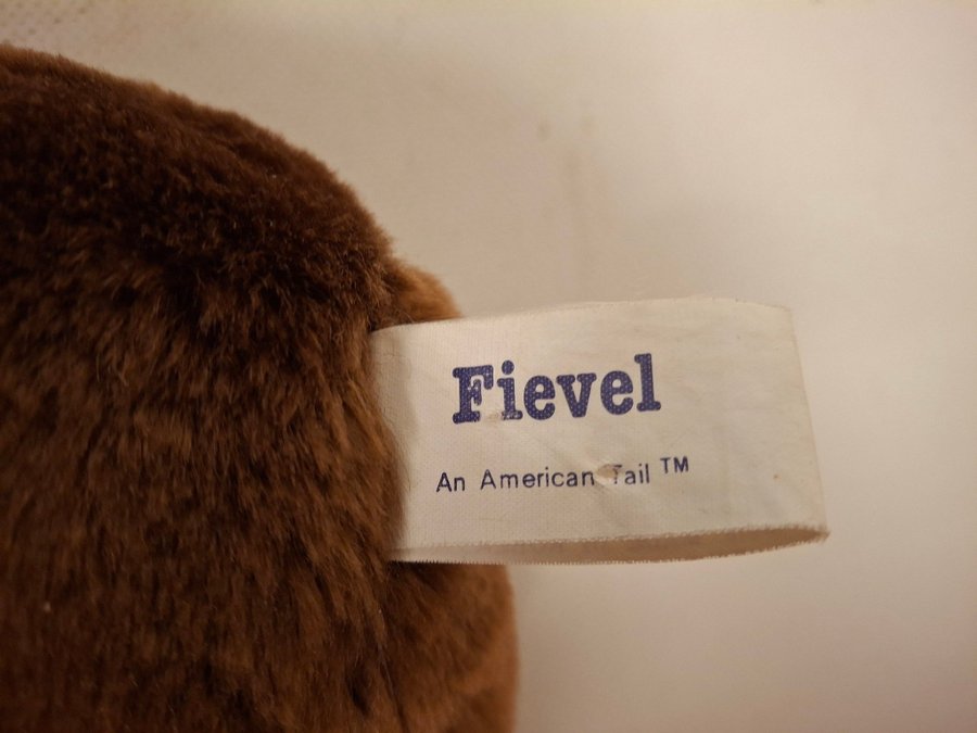 Fievel från an american tail resan till amerika 1986 mjukisdjur gosedjur