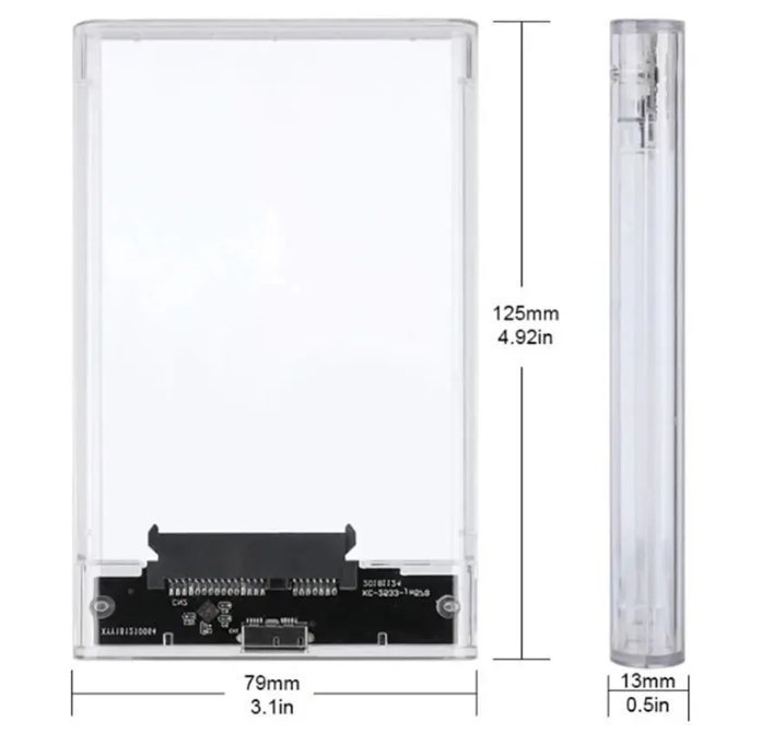 Hårddisk USB Type-C 3.1 Gen2 SATA SSD/HDD-fodral