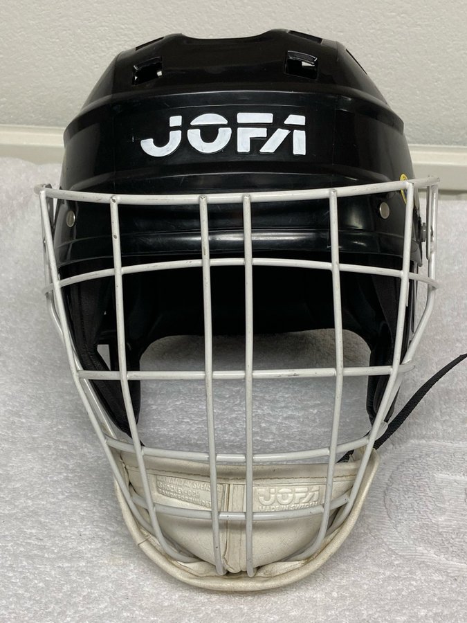 Jofa 280 Med Målvaktsgaller 262 Irbe Hockey Hjälm Hockeyhjälm Retro Vintage