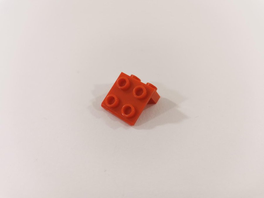 Lego - bracket - modifierad - 1x2 / 2x2 - part 44728 - röd