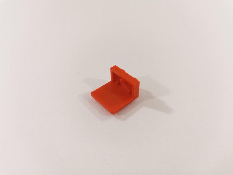 Lego - bracket - modifierad - 1x2 / 2x2 - part 44728 - röd