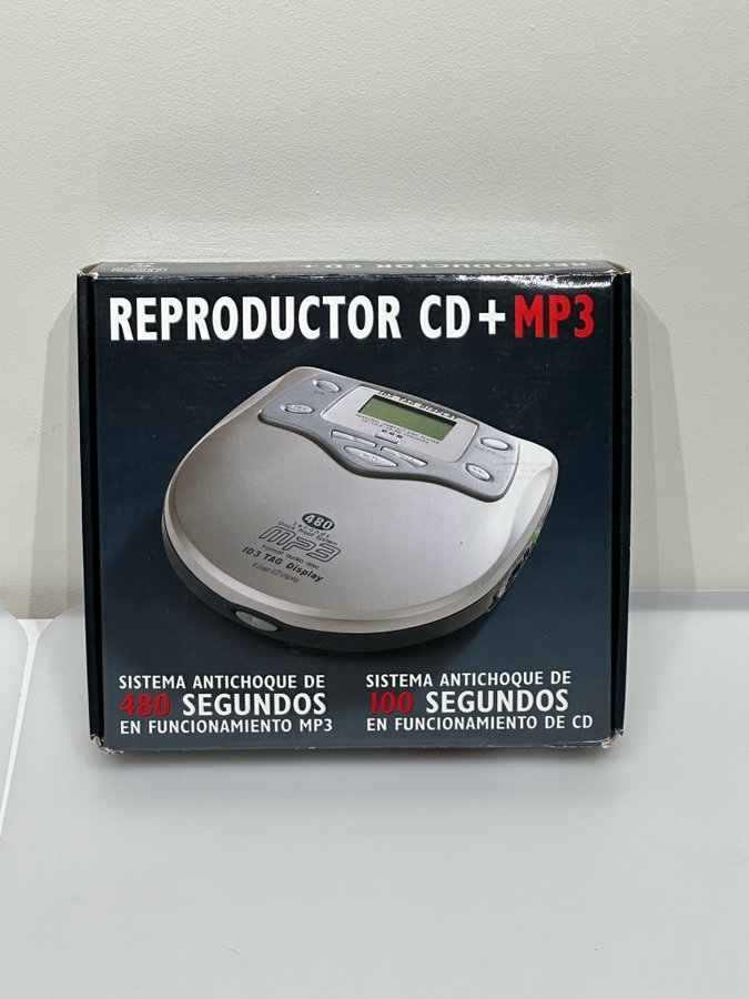 Reproductor CD+MP3 - cd spelare bärbar - musik spelare - retro