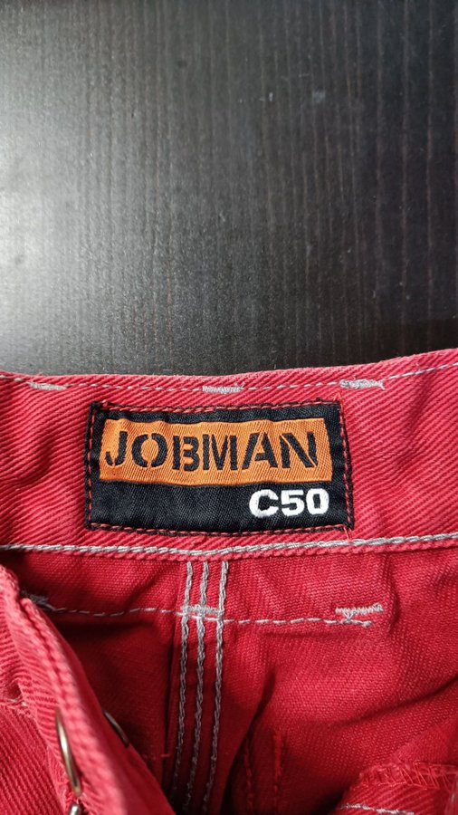 Jobman röda byxor, storlek C50