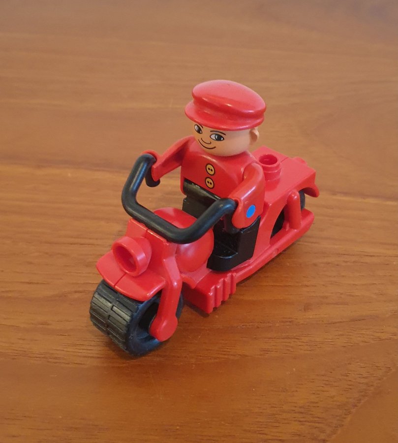 LEGO Duplo motorcykel med förare retro