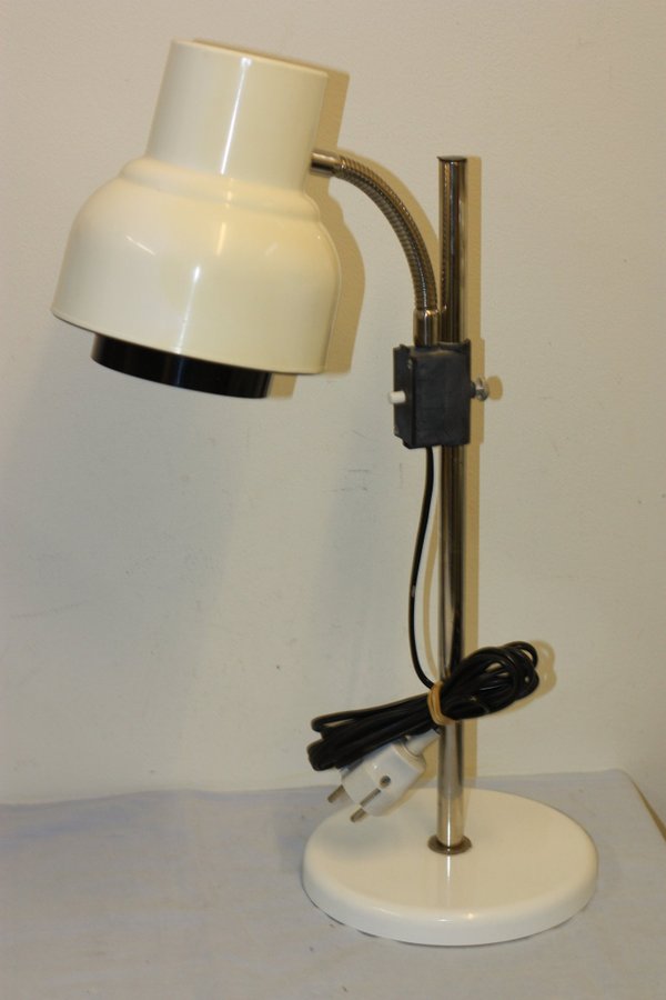 Bordslampa ELIDUS 2210 vit målad plåt RETRO