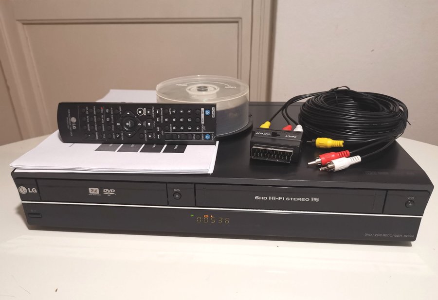 VHS till DVD, LG DVD/VHS spelare och inspelare RC388