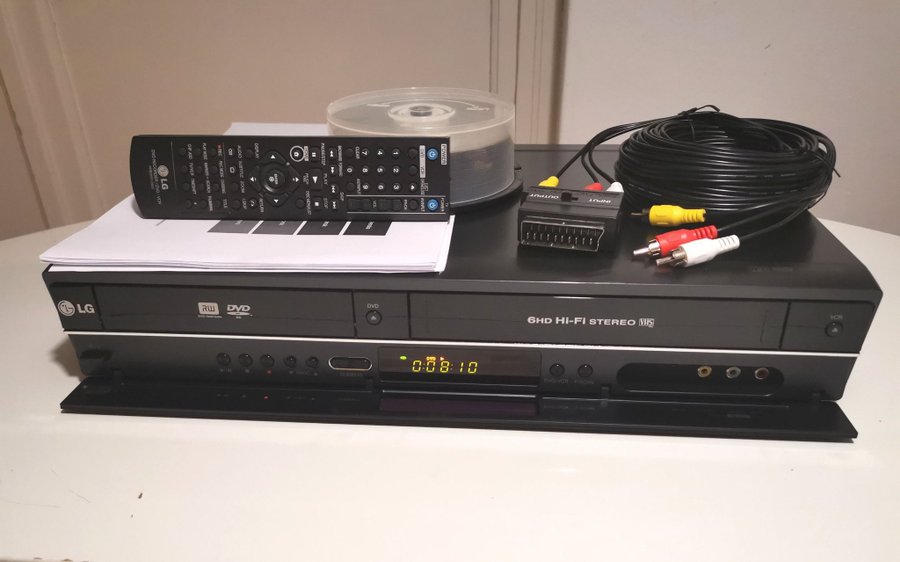 VHS till DVD, LG DVD/VHS spelare och inspelare RC388