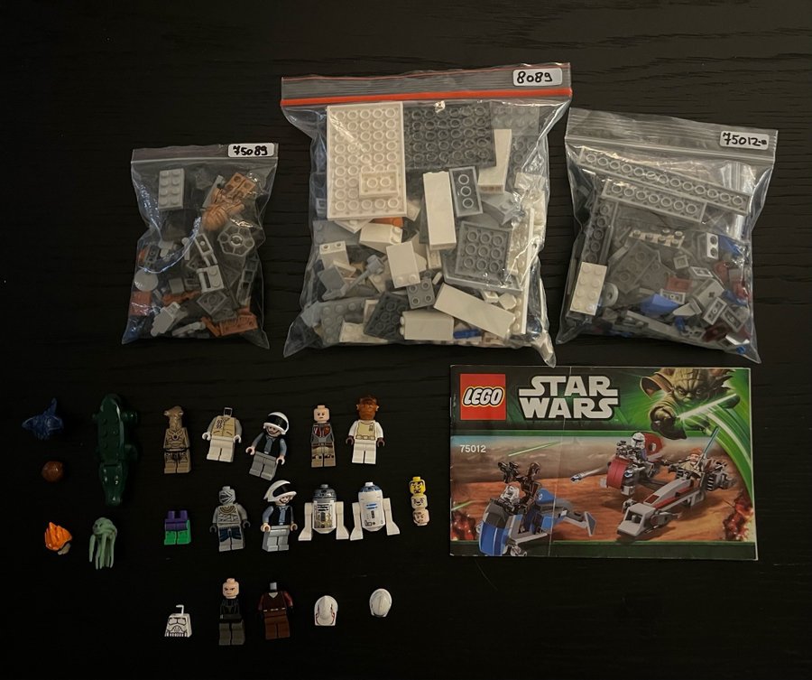 Lego Star Wars Parts + Minifigs + set 75089/8089/75012