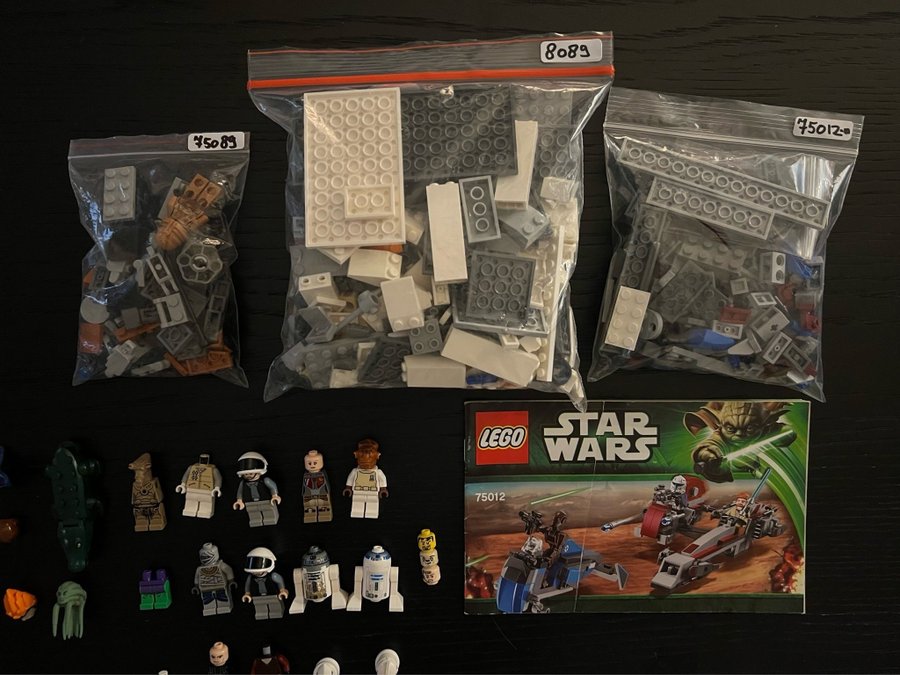 Lego Star Wars Parts + Minifigs + set 75089/8089/75012