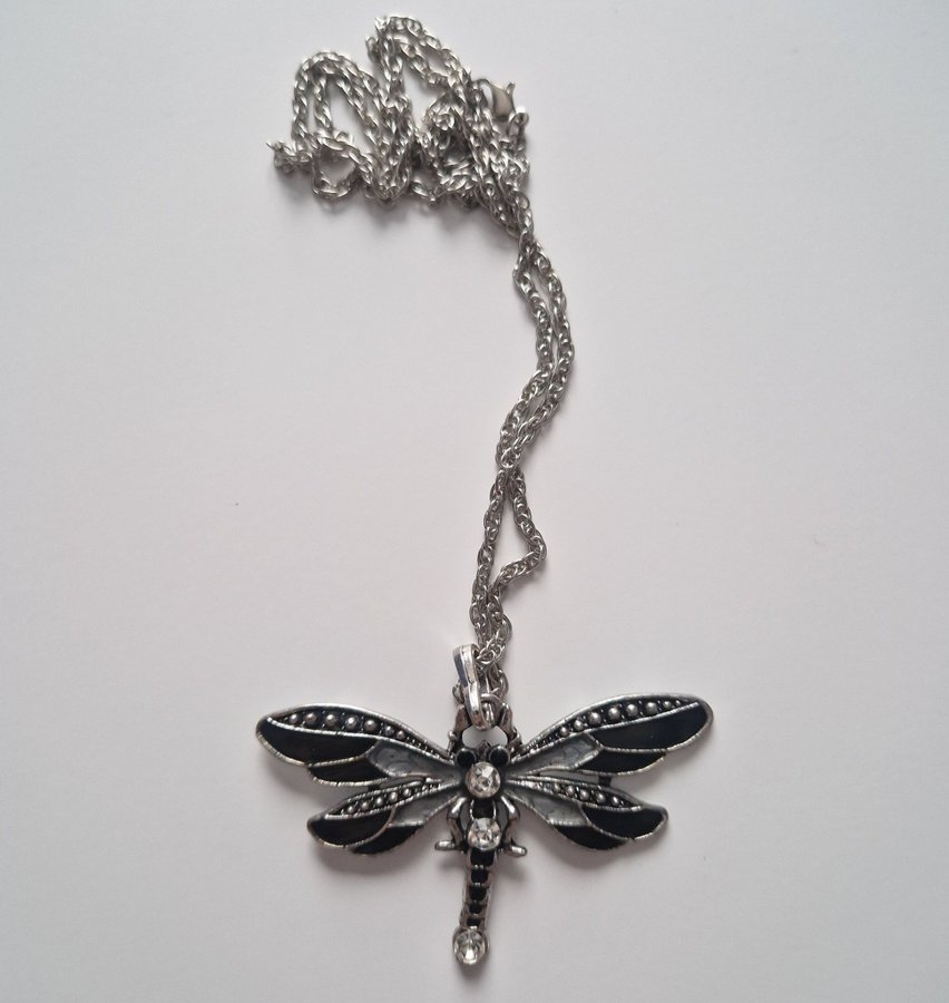 "Dragonfly" halsband med lång kedja (NY)