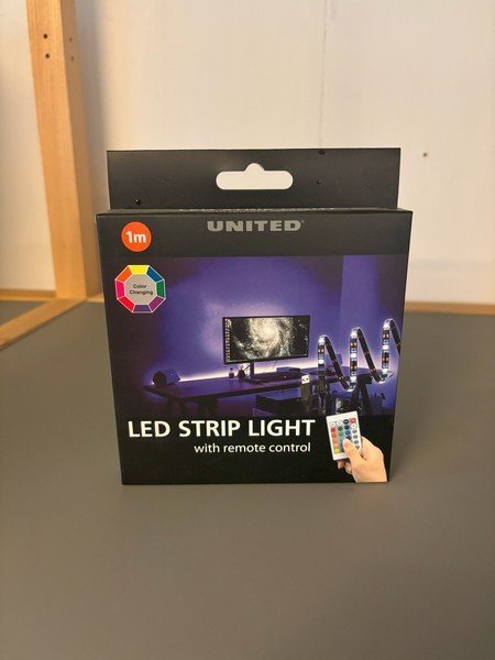 LED Strip Light med fjernbetjening, 4 stk.