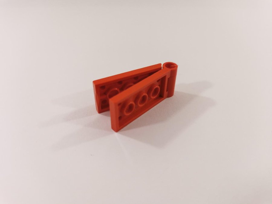 Lego - hinge - ledad - 2x4 - part 3149c01 - röd