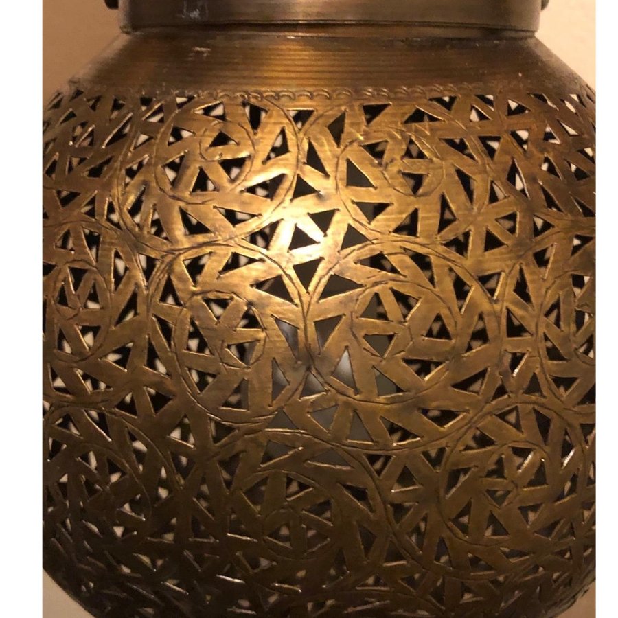 Hängande Taklampa i mässing/ orientalisk design