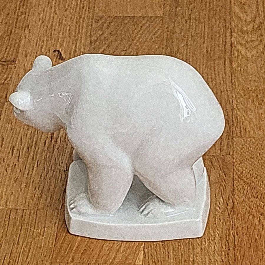 Messien Isbjörn polar Bear Figurin H.239 Gammal I Bra Skick