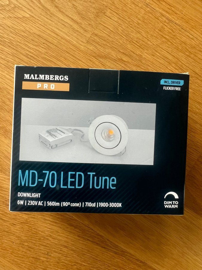 Malmbergs Downlight MD-70 Tune LED