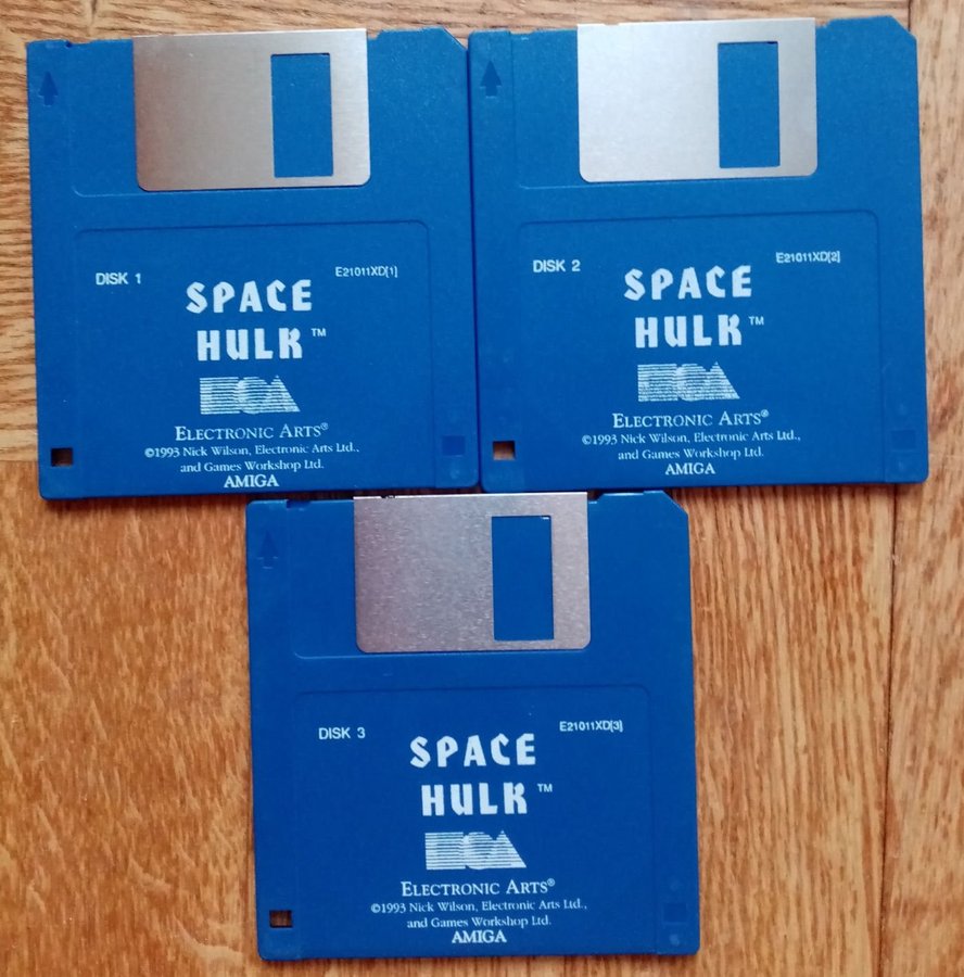 Space Hulk (Electronic Arts) - AMIGA - 3 x Lös Disk