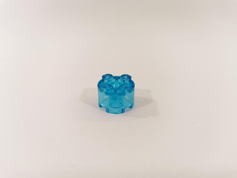 Lego - transparent - rund - 2x2 - part 3941 - trans light blue