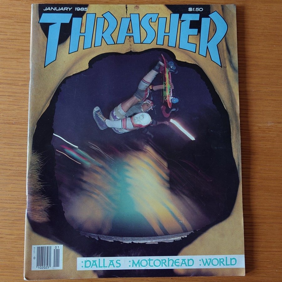 Thrasher Skateboard Magazine - Januari 1985, Vol.5 No.1