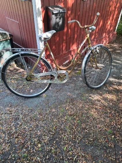 Röd Damcykel Troligen 50-60 Tal