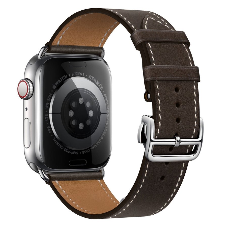 Vikbart Spänne 44/45/46/49mm Apple Watch Armband - MÖRKBRUN