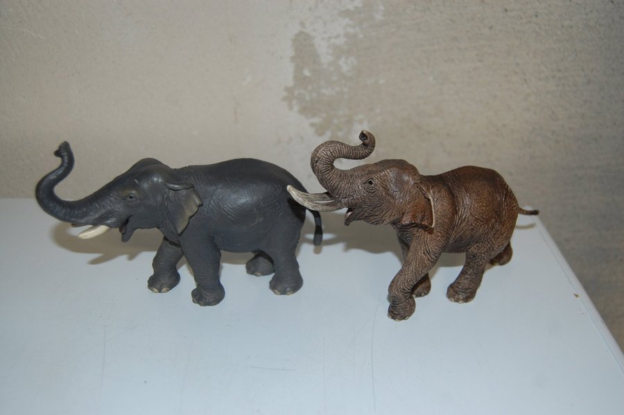 2 Schleich elefanter