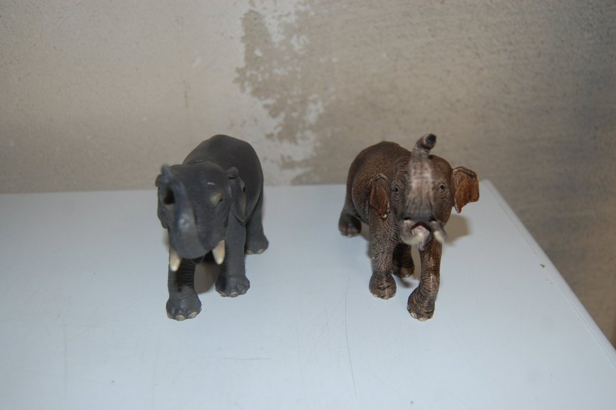 2 Schleich elefanter