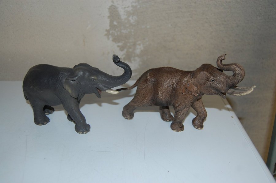 2 Schleich elefanter