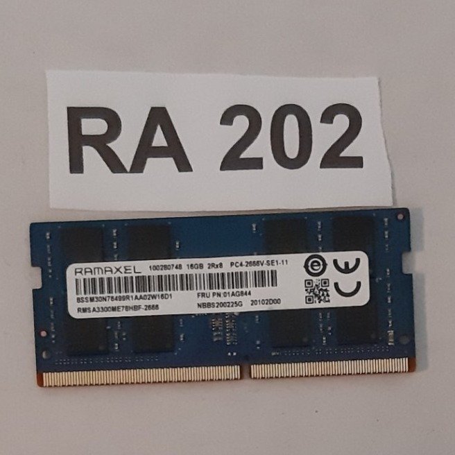 DDR4 16GB  märke : RAMAXEL 2666MHz  för laptop